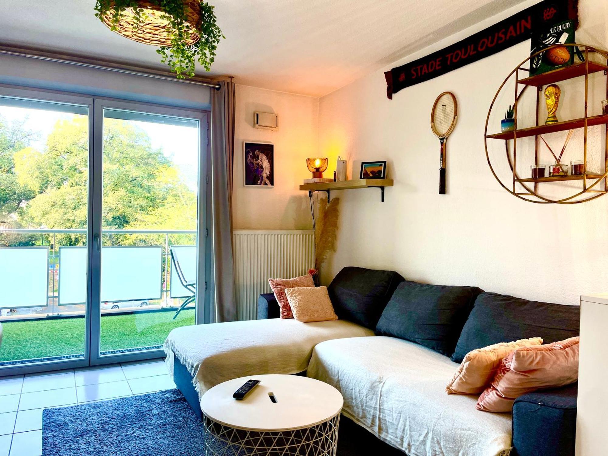 Bel Appartement T3 De 60M2 Avec Parking, Terrasse, Proche Du Metro Et Du Periph Toulouse Exterior foto