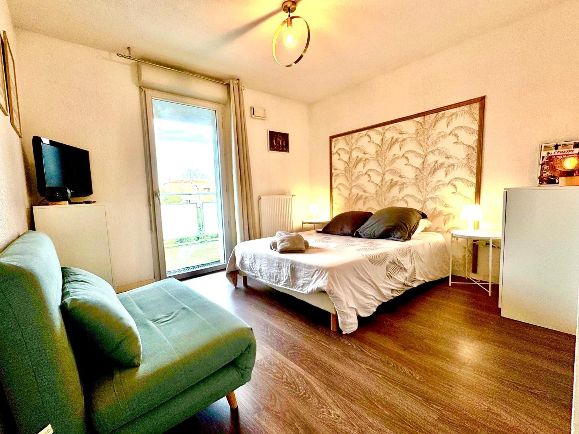 Bel Appartement T3 De 60M2 Avec Parking, Terrasse, Proche Du Metro Et Du Periph Toulouse Exterior foto