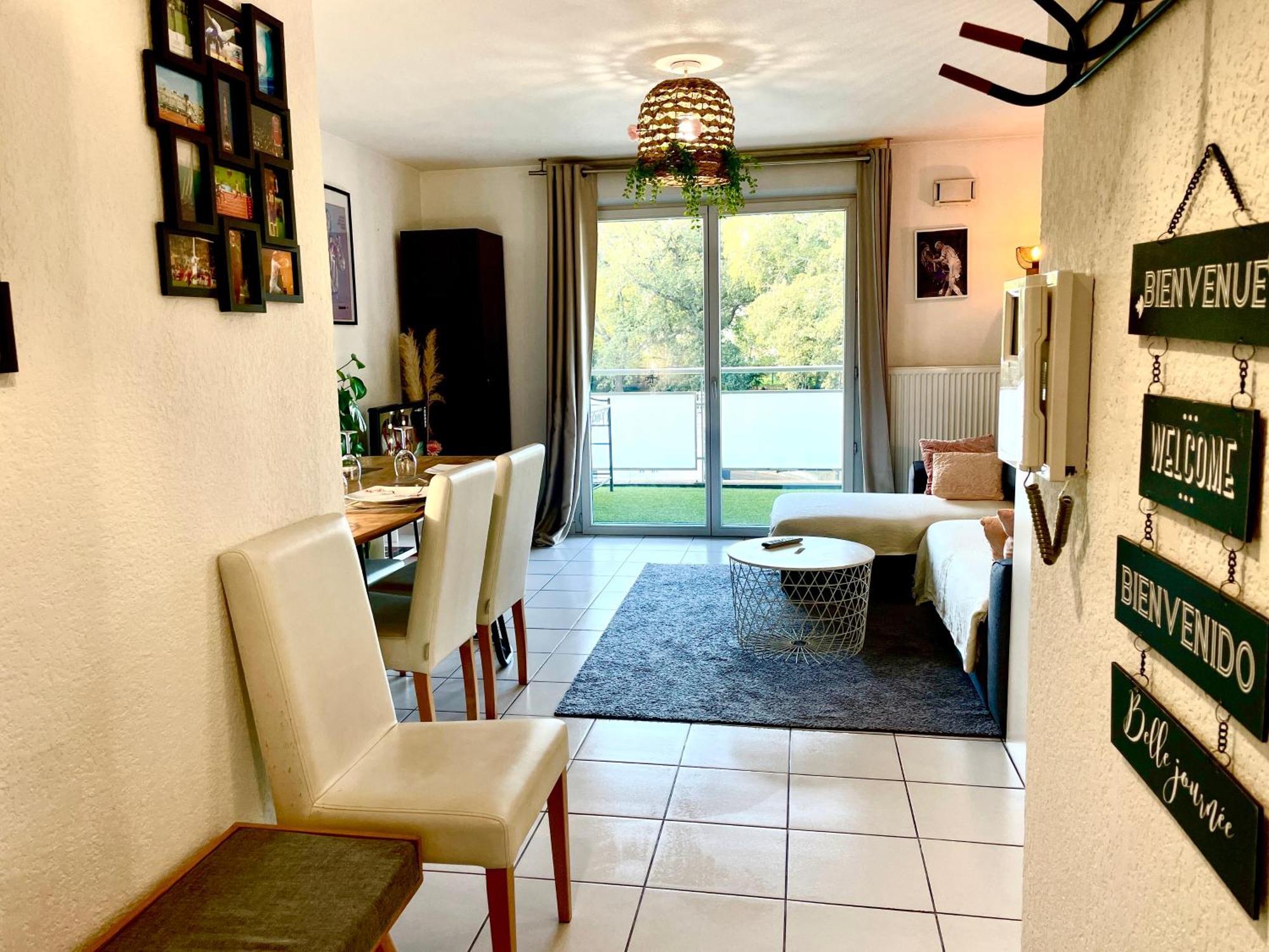 Bel Appartement T3 De 60M2 Avec Parking, Terrasse, Proche Du Metro Et Du Periph Toulouse Exterior foto